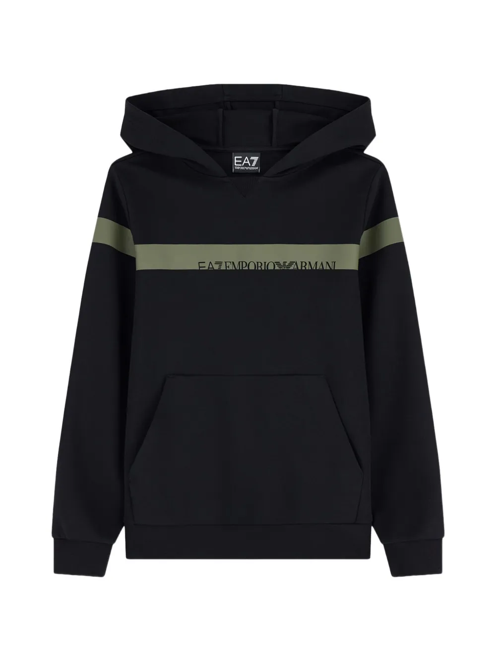Emporio Armani Kids EA7 logo-print tracksuit Zwart