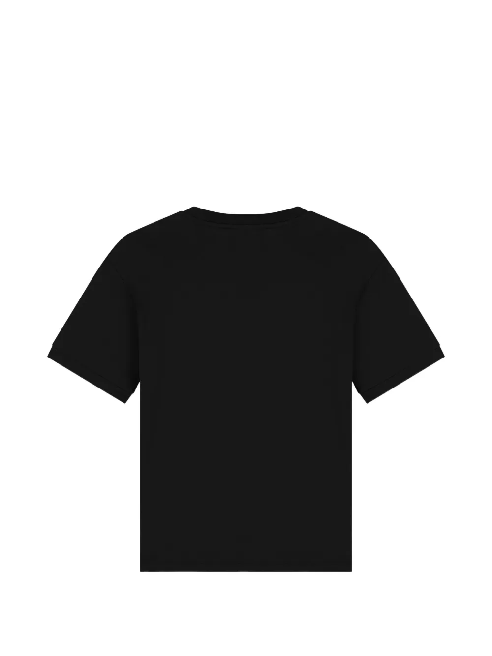 Emporio Armani Kids EA7 T-shirt met logo-patch en band-detail Zwart
