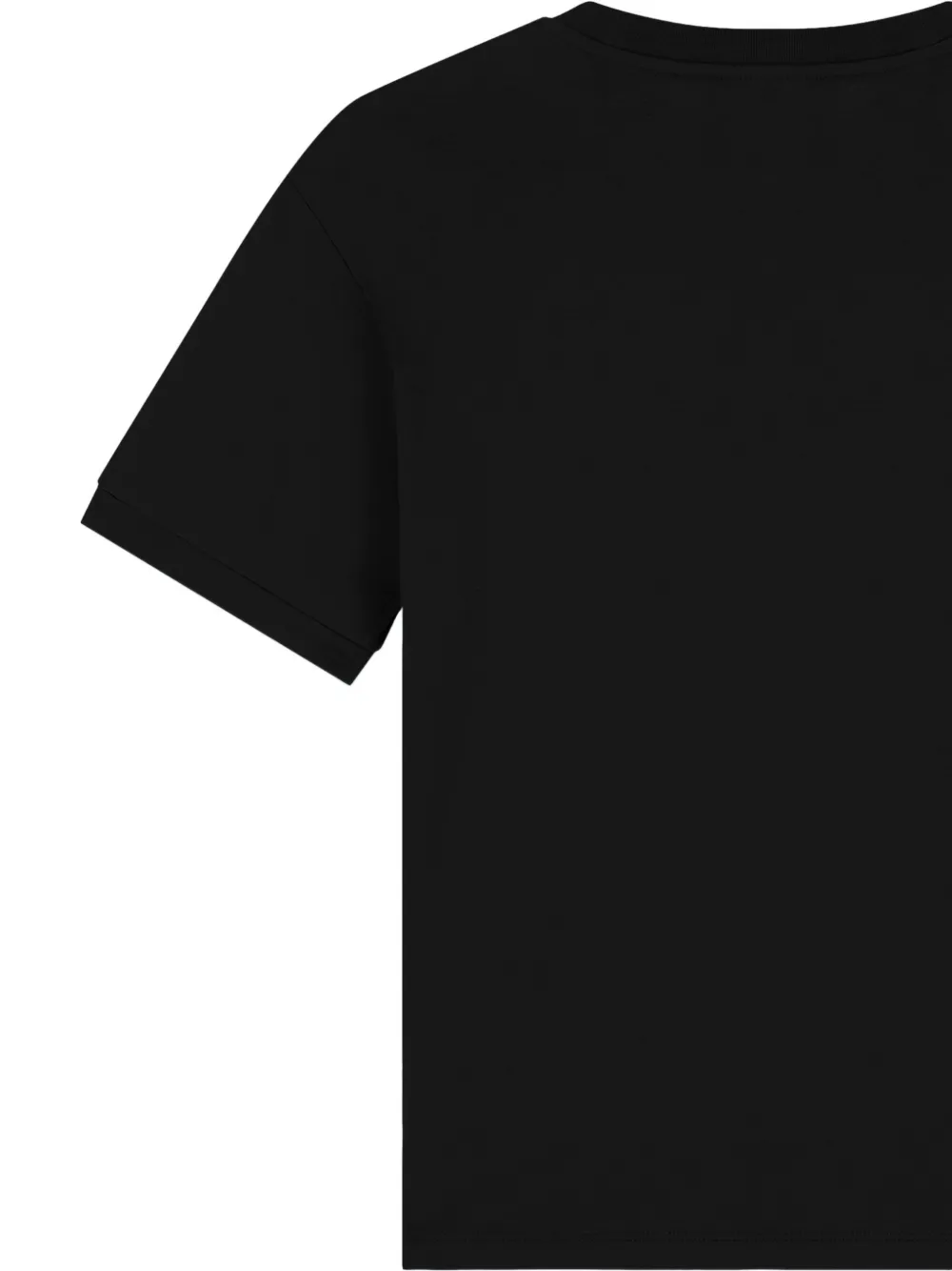 Emporio Armani Kids EA7 T-shirt met logo-patch en band-detail Zwart