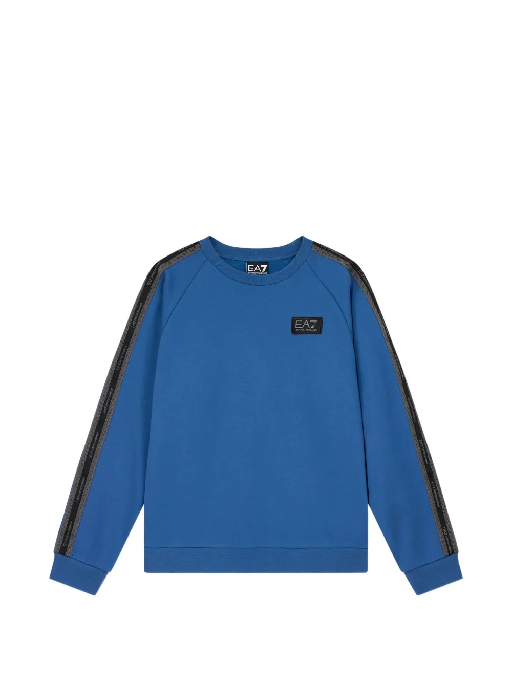 Emporio Ar i Kids logo-patch raglan-sleeve sweatshirt Blauw