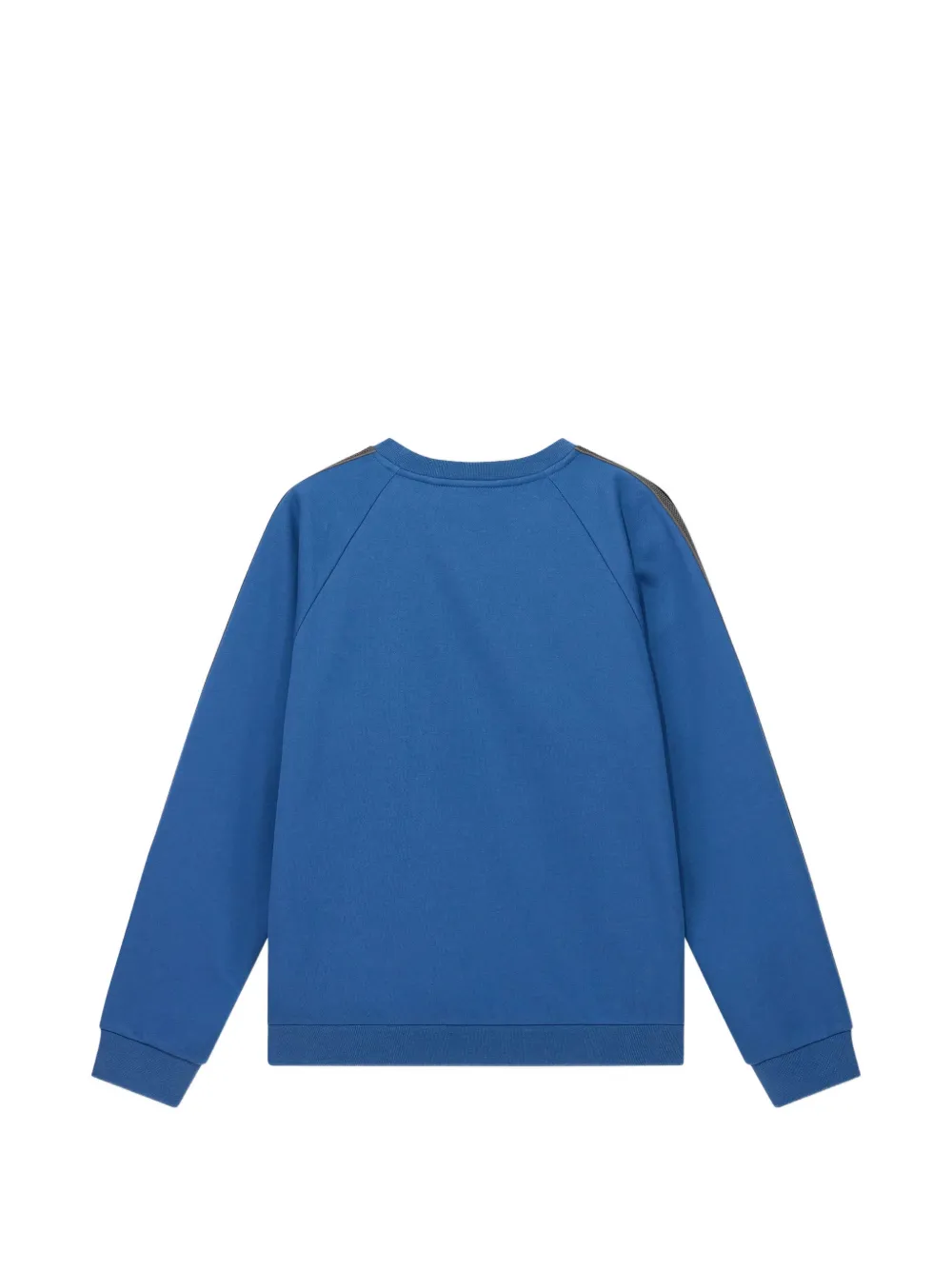 Emporio Armani Kids logo-patch raglan-sleeve sweatshirt Blauw