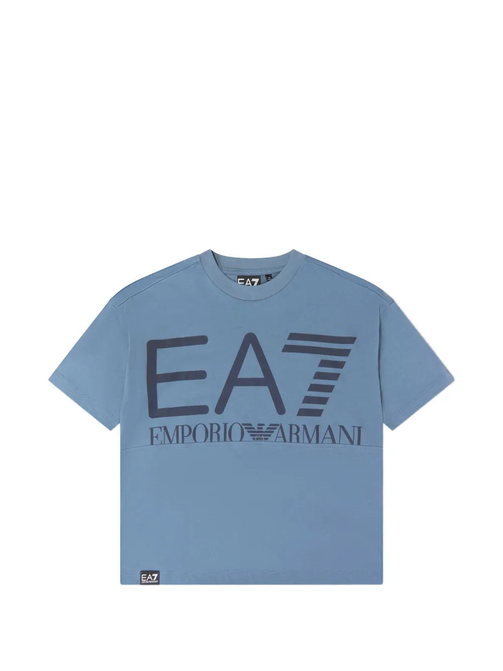 Emporio Armani Kids EA7 logo-print T-shirt - Blu