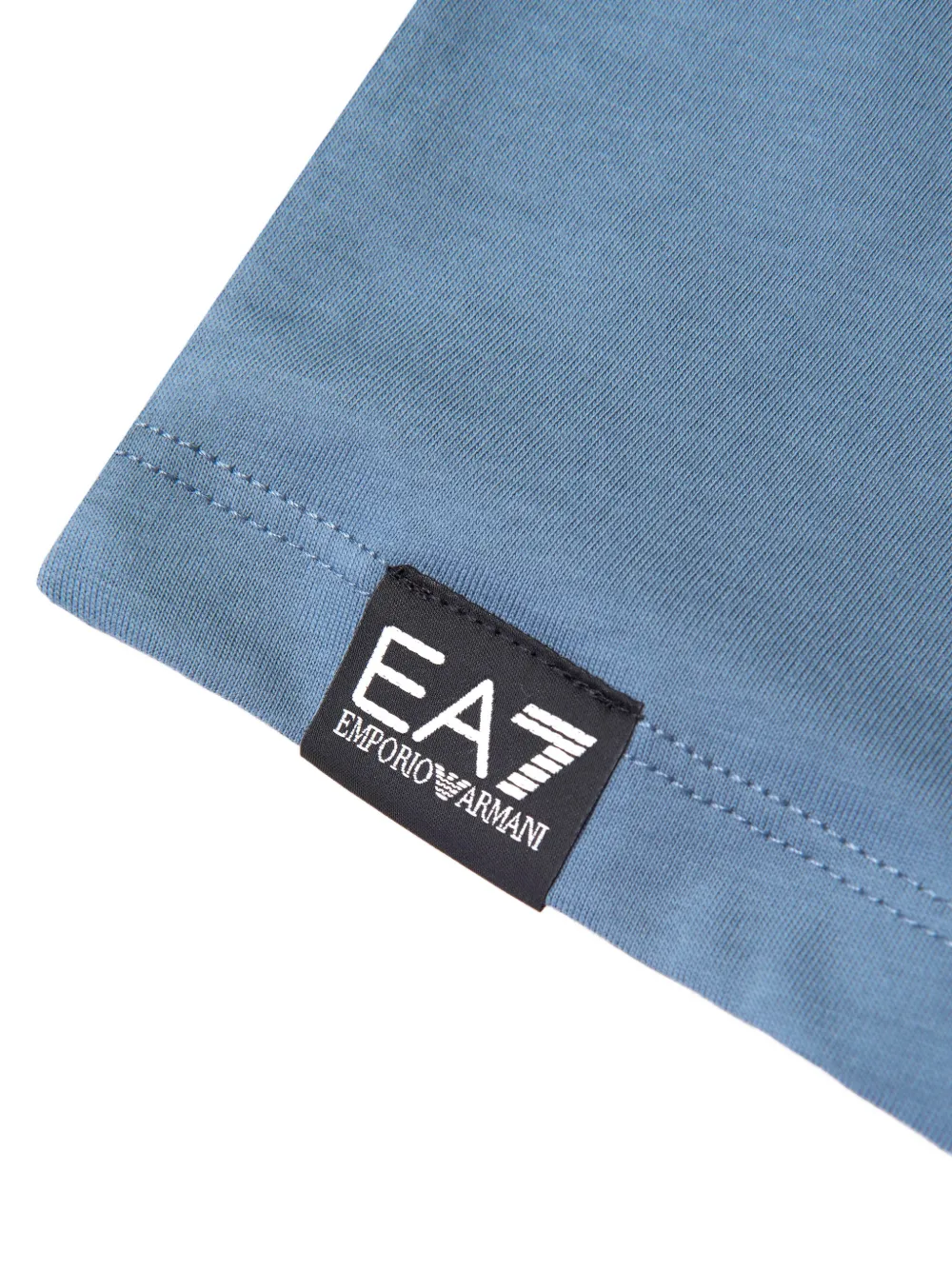 Emporio Armani Kids EA7 T-shirt met logoprint Blauw