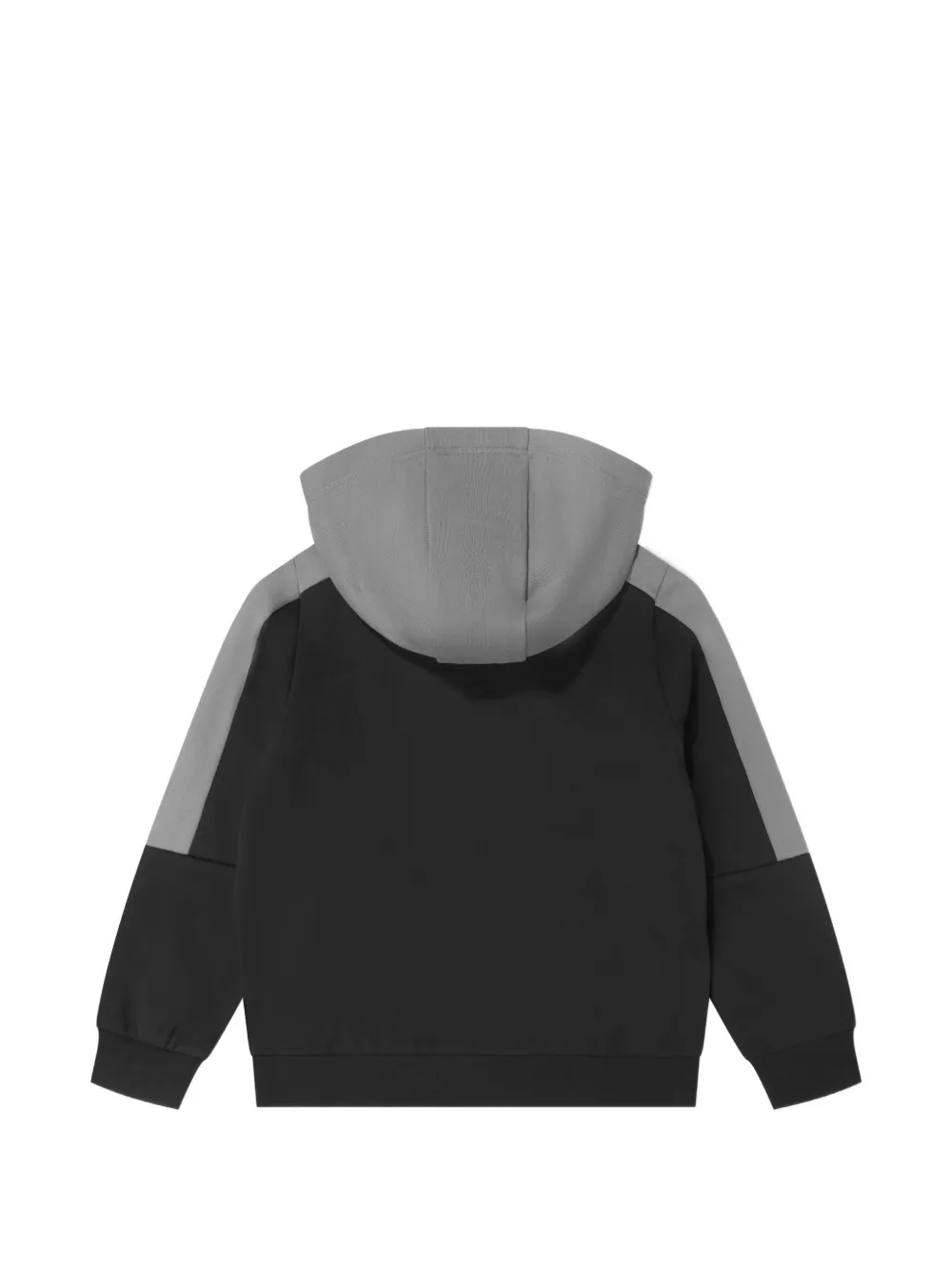 Emporio Armani Kids EA7 logo-print colour-block hoodie Zwart