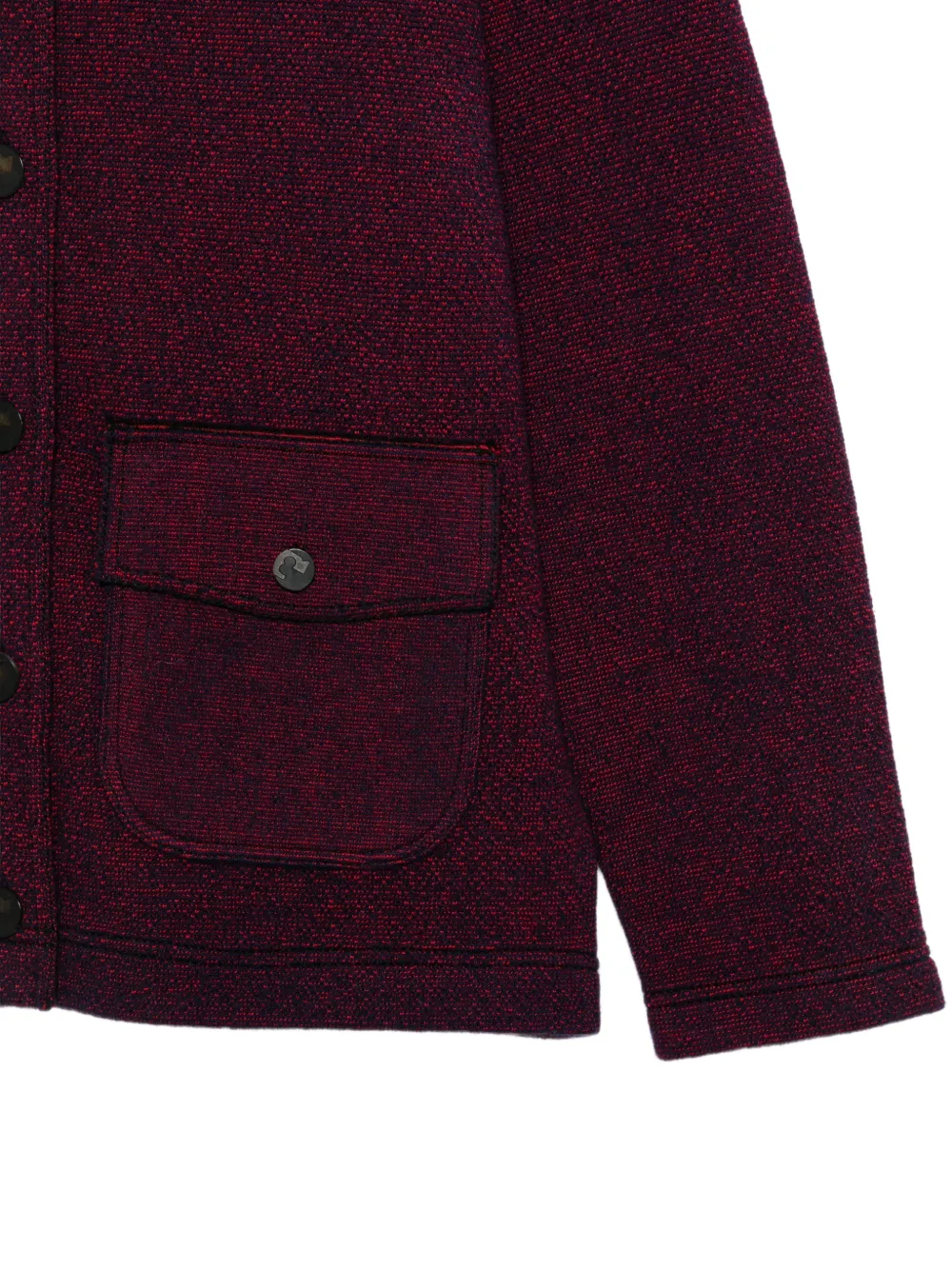 Tory Burch Jack met opgestikte zak en knopen Rood