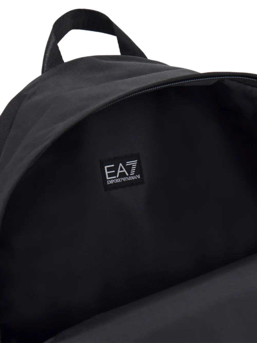Emporio Armani Kids EA7 logo-patch mesh-pocket backpack Zwart