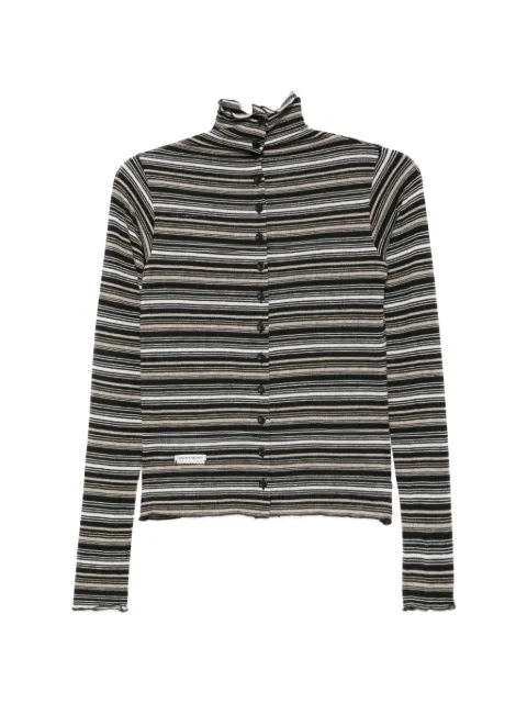 Song For The Mute striped button-up cardigan
