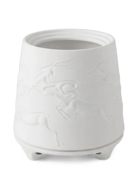 Haviland embossed reindeer tea light holder