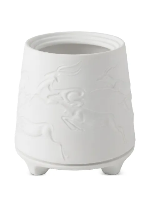 Haviland embossed reindeer tea light holder