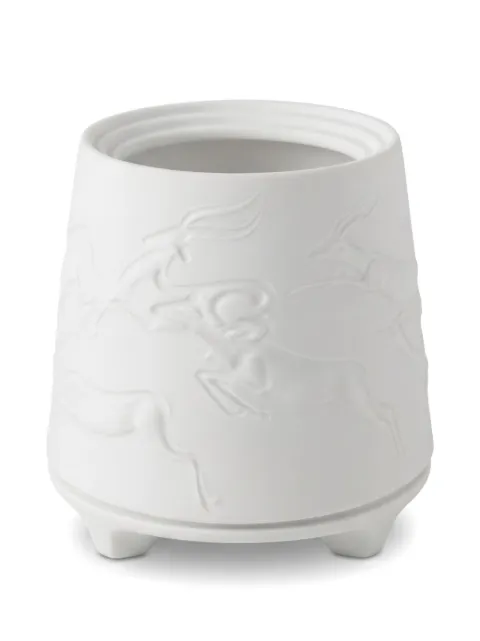 Haviland porte-bougie chauffe-plat à motif de renne embossé