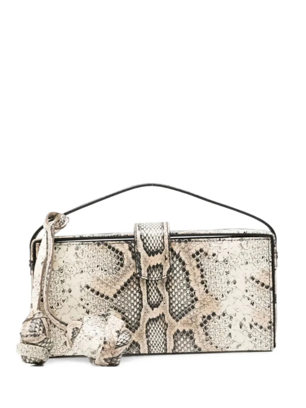 Magda Butrym Apolonia snakeskin-effect tote bag - Tons neutres Magda Butrym Apolonia snakeskin-effect tote bag - Tons neutres