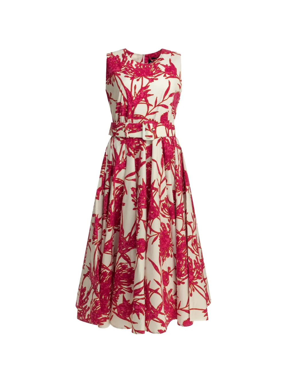 Samantha Sung Aster floral-print belted midi dress - Rose Samantha Sung Aster floral-print belted midi dress - Rose