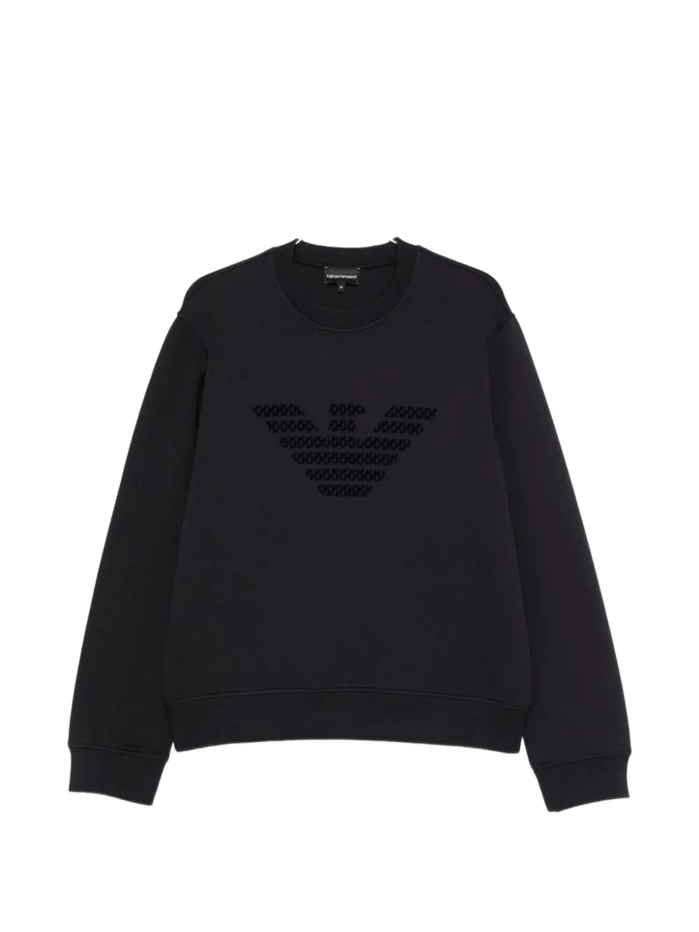 Emporio Armani logo-print sweater - Blu