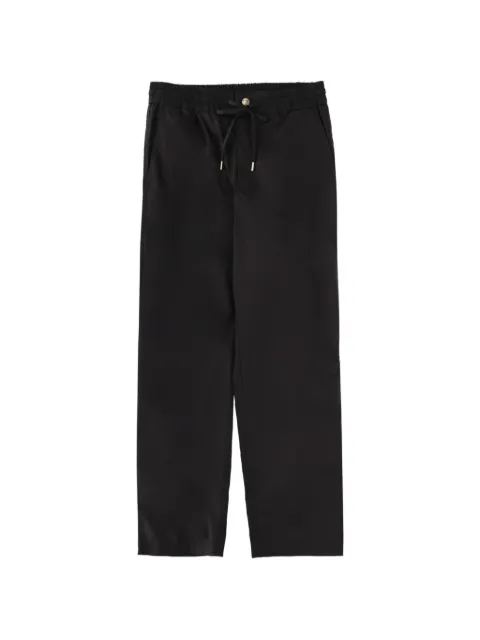 Versace Jeans Couture drawstring logo-plaque trousers