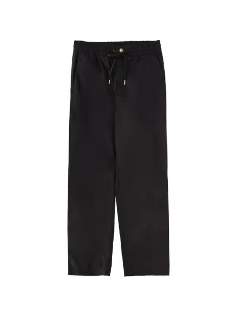 Versace Jeans Couture pantalones con cordones en la pretina y placa del logo
