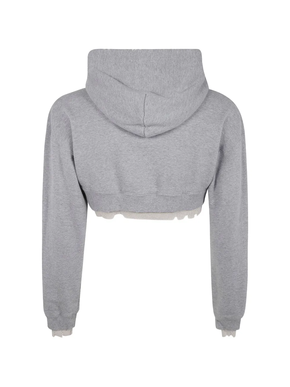 Maison MIHARA YASUHIRO cropped layered hoodie