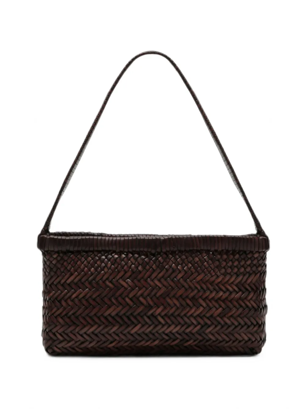 Manebi Canyon woven leather handbag