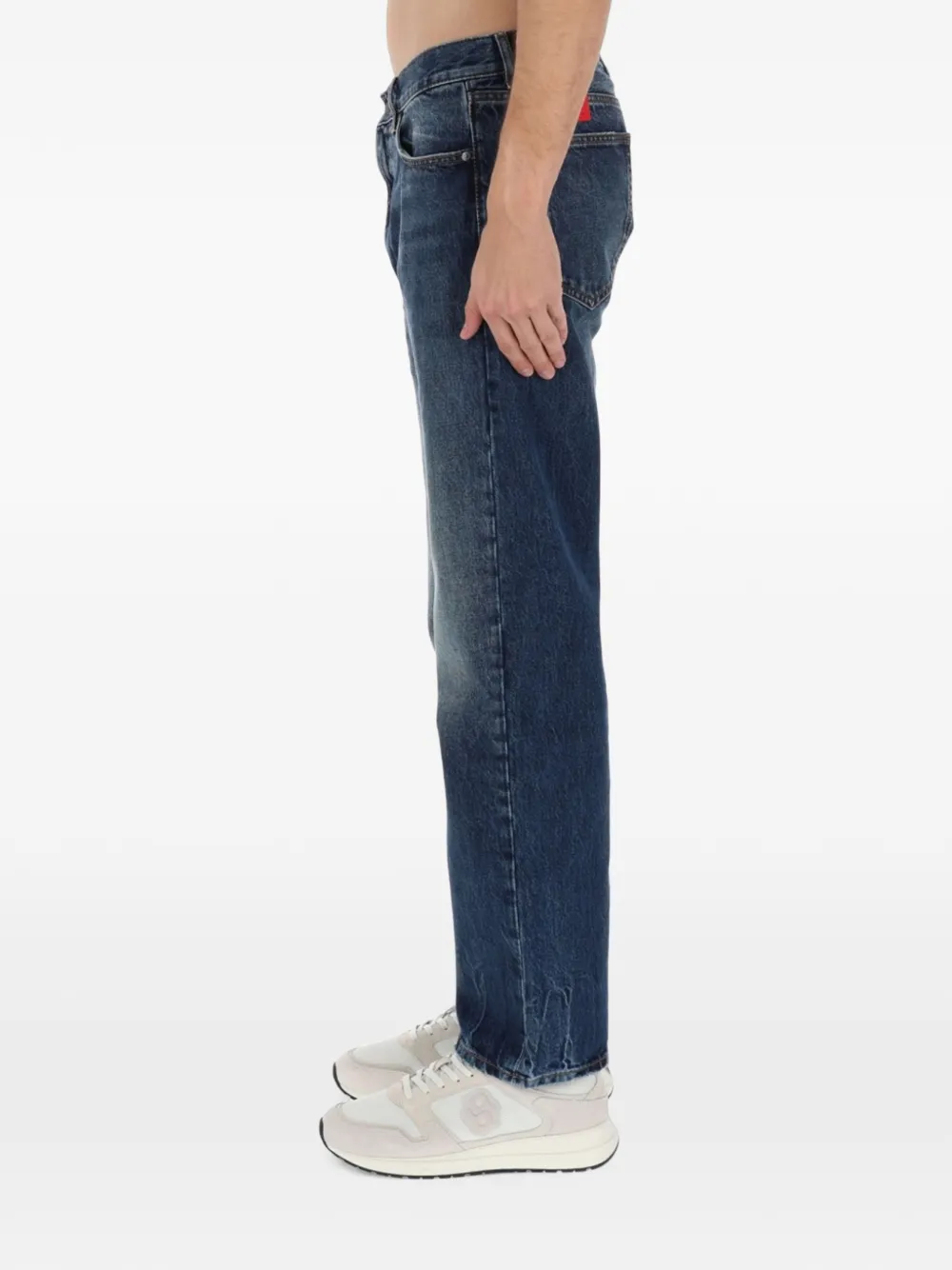 HUGO Katoenen denim jeans Blauw