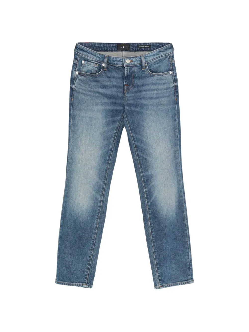 Seven Tief sitzende Stovepipe-Jeans - Blau