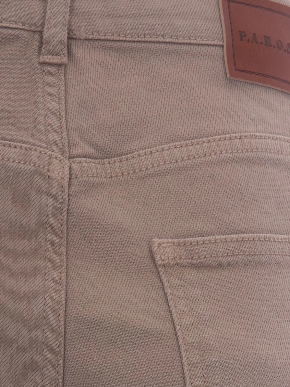 P.A.R.O.S.H. Jeans met wijde pijpen Beige