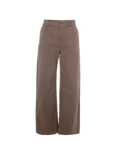 P.A.R.O.S.H. button-fastening wide-leg jeans