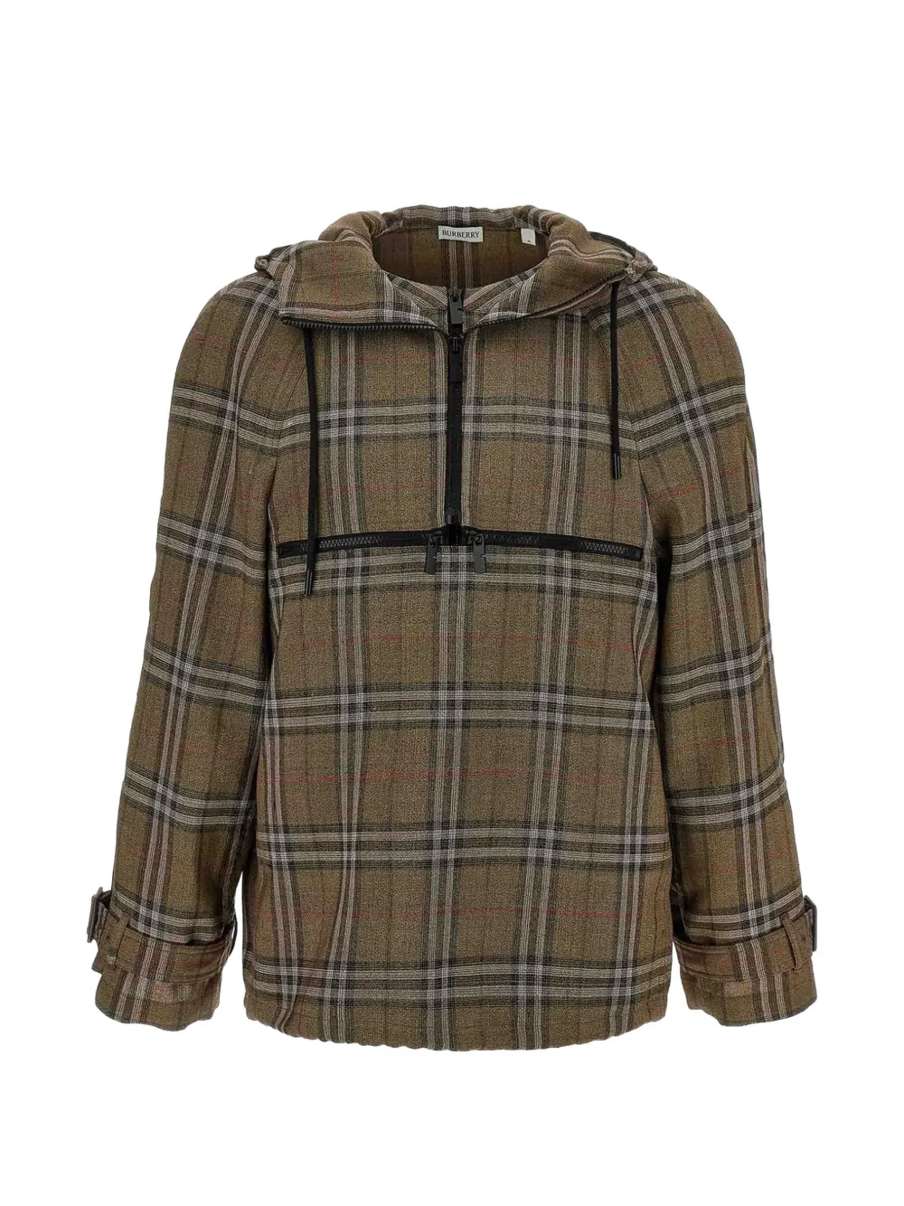 Burberry check-print hooded shirt