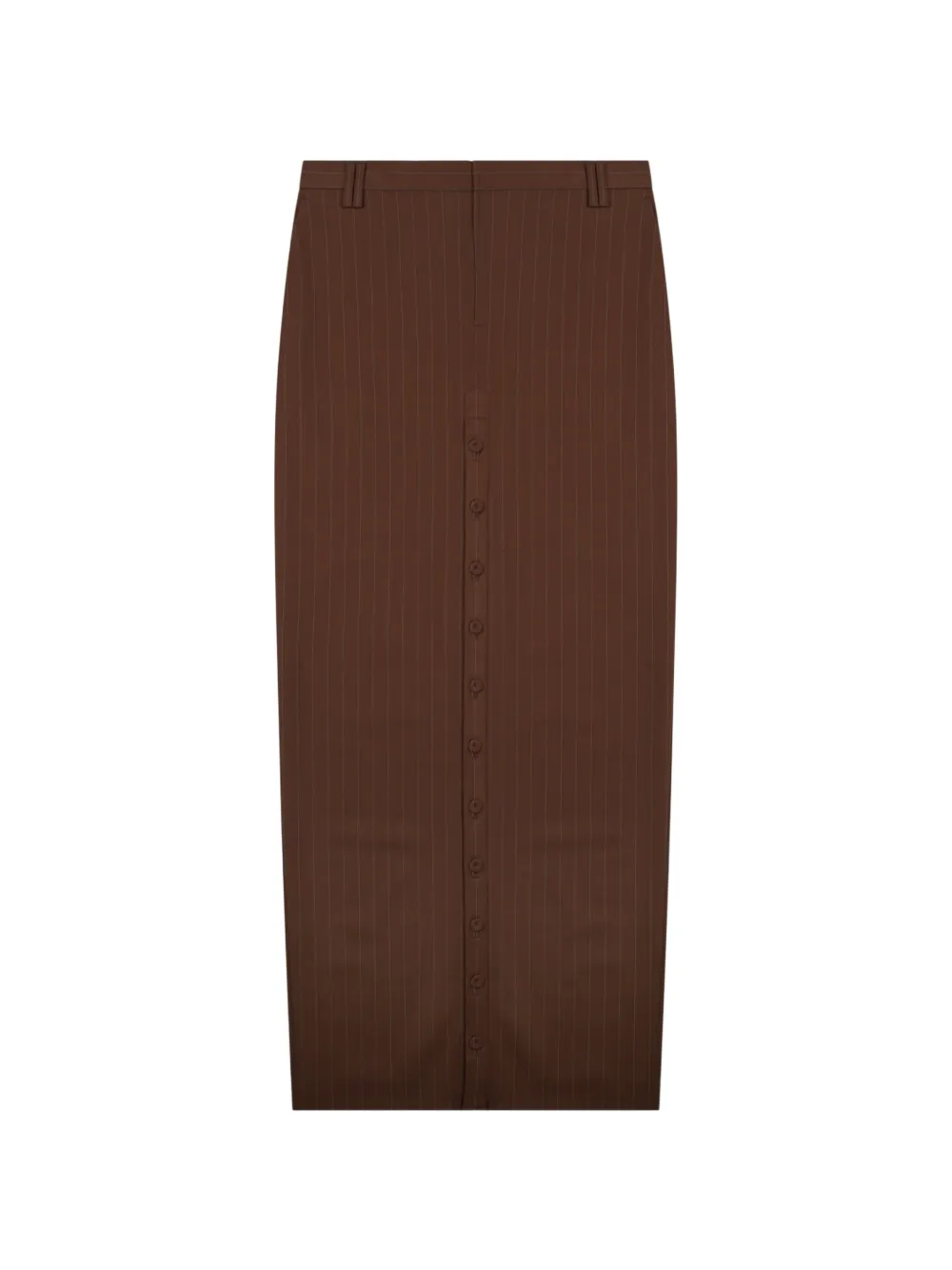 Jean Paul Gaultier button-down midi skirt - Marrone