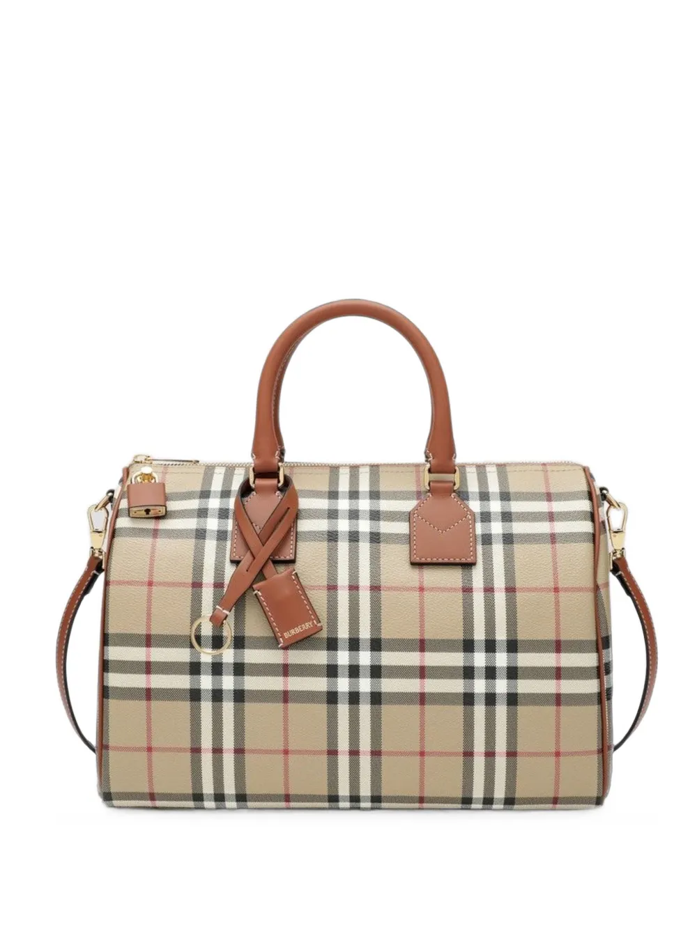 Burberry medium Check bowling bag - Toni neutri