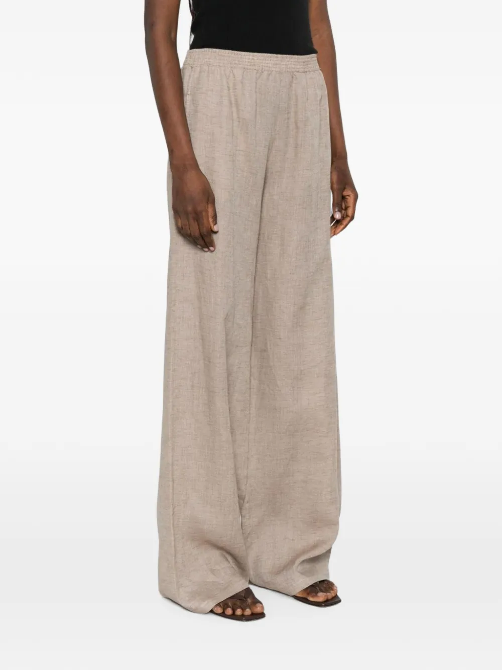 Fabiana Filippi Amelia elasticated wide-leg trousers