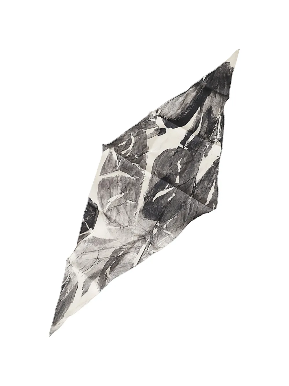 Alysi Abstract-print Scarf In Gray