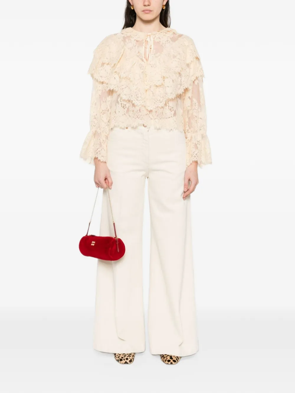 ASPESI wide-leg jeans - Nude
