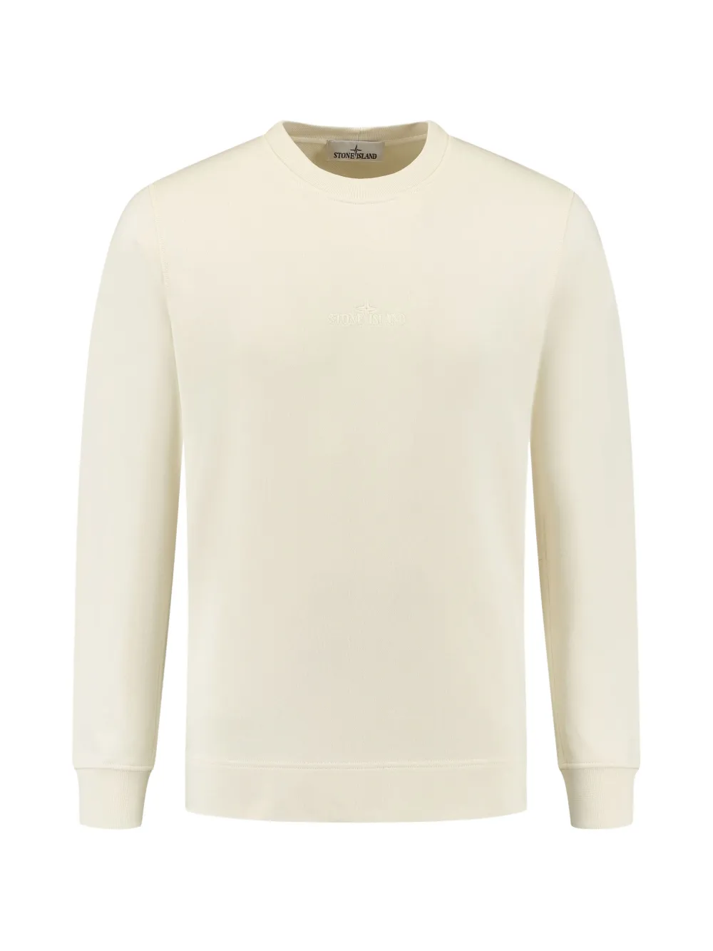 Stone Island logo-embroidered crew-neck sweater