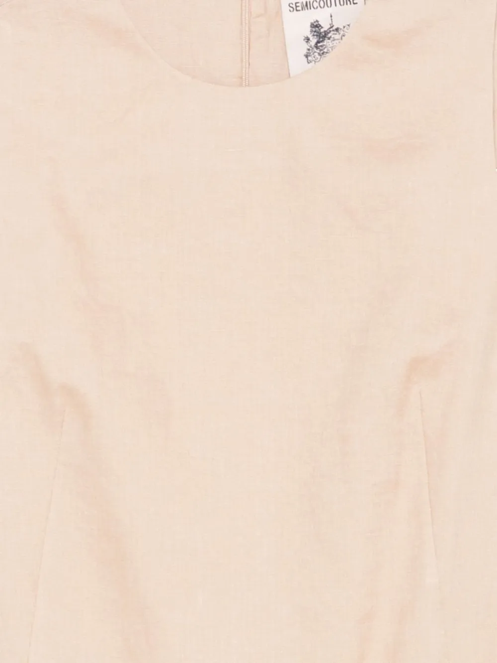 Semicouture Sheena mouwloze mini-jurk Beige