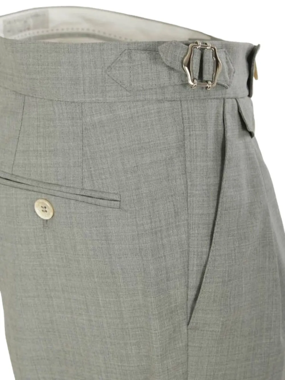 Brunello Cucinelli wool tailored trousers Grijs
