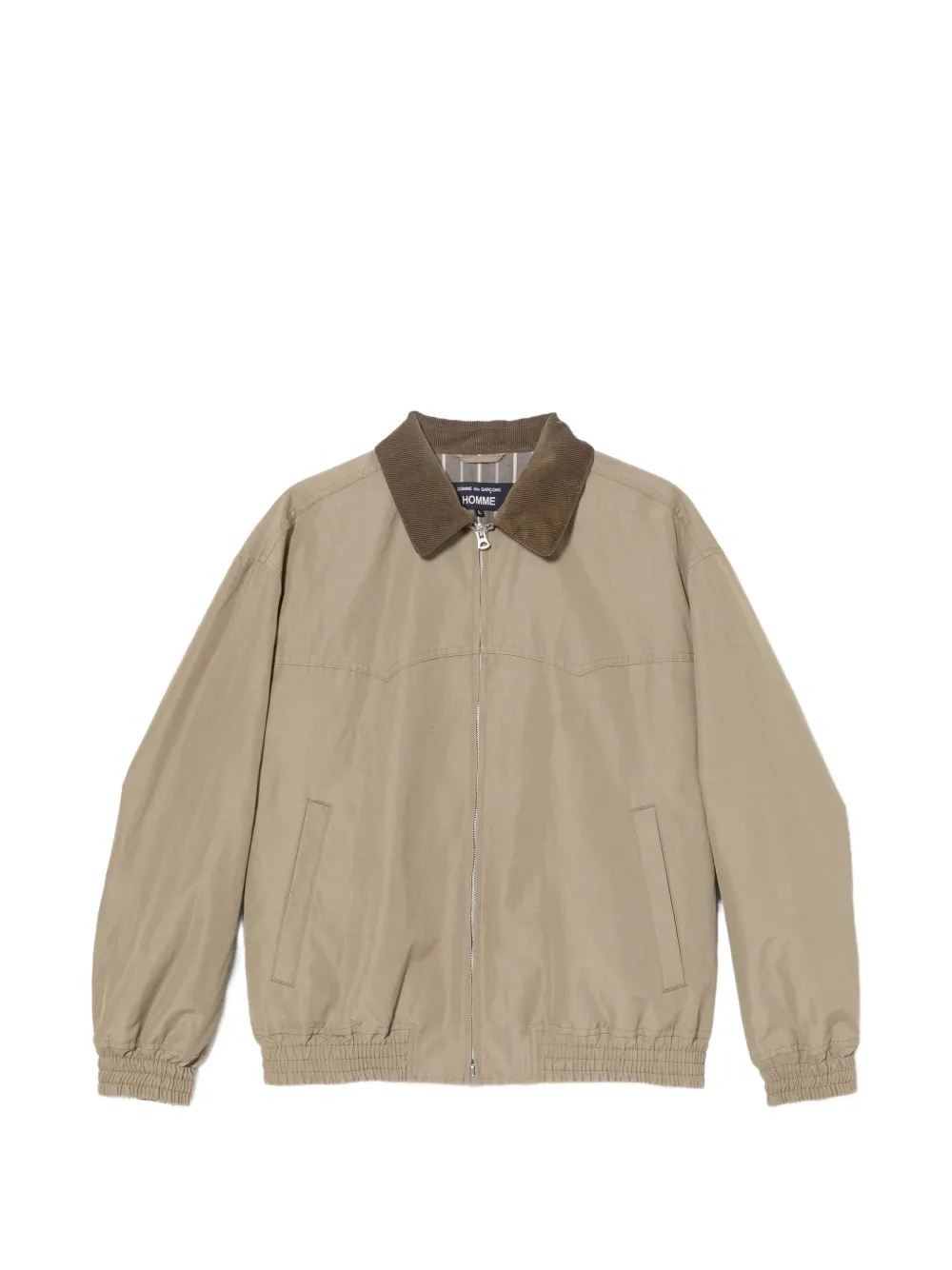 Comme des Garçons Homme Plus corduroy-collar panelled jacket - Toni neutri