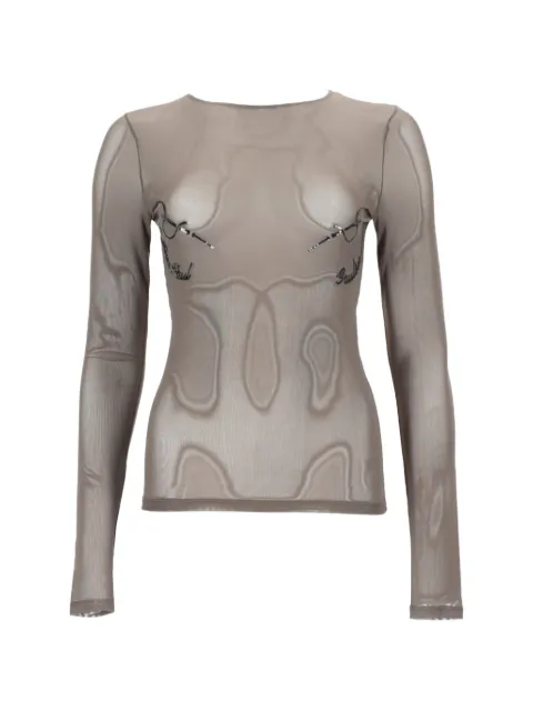 Jean Paul Gaultier Needles mesh top