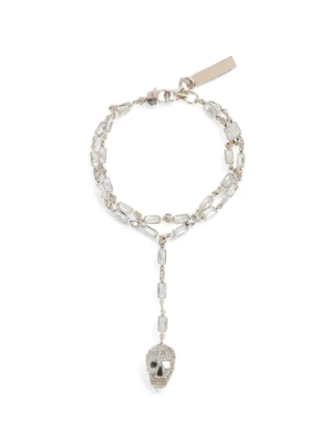 Alexander McQueen pavé skull bracelet