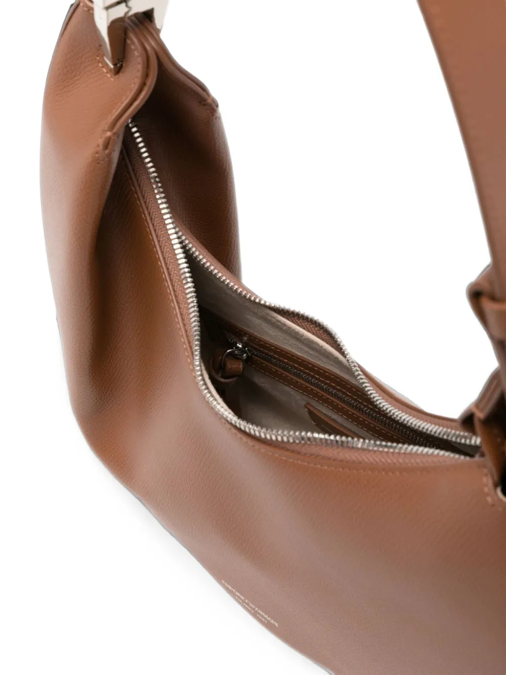 Emporio Armani leather tote bag Bruin
