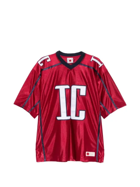 ICECREAM IC Football logo-patch V-neck T-shirt