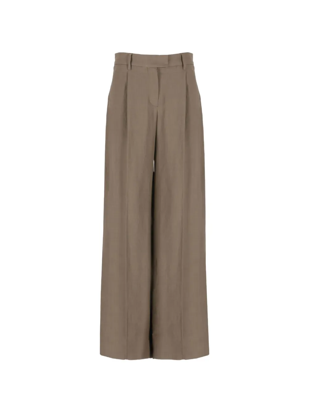 Brunello Cucinelli pleated wide-leg trousers - Marrone