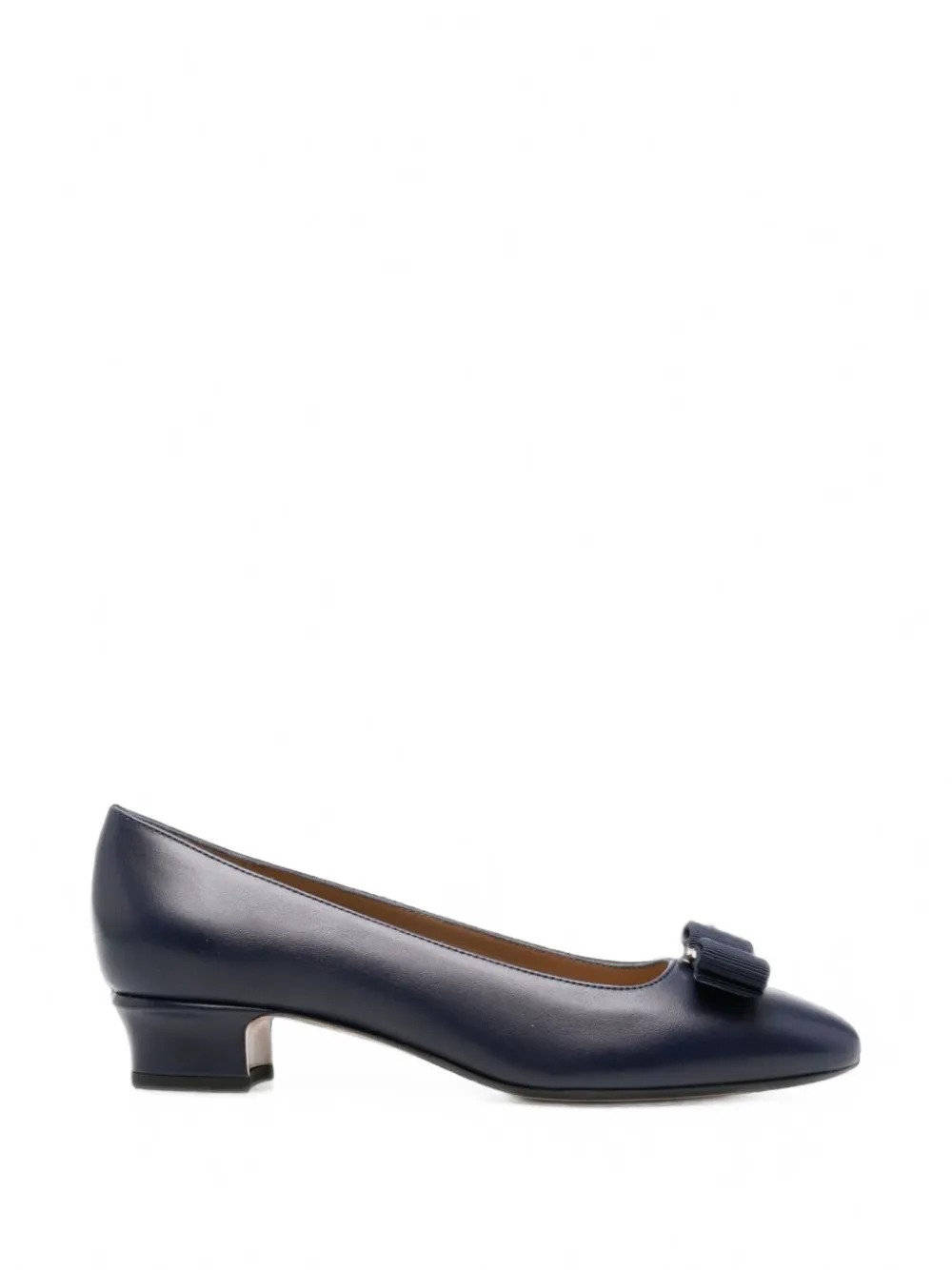 Ferragamo bow-detail leather pumps