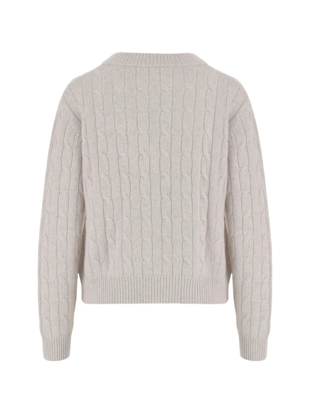 arch4 Sequin-embellished Cable-knit Sweater in Neutrals, view 2