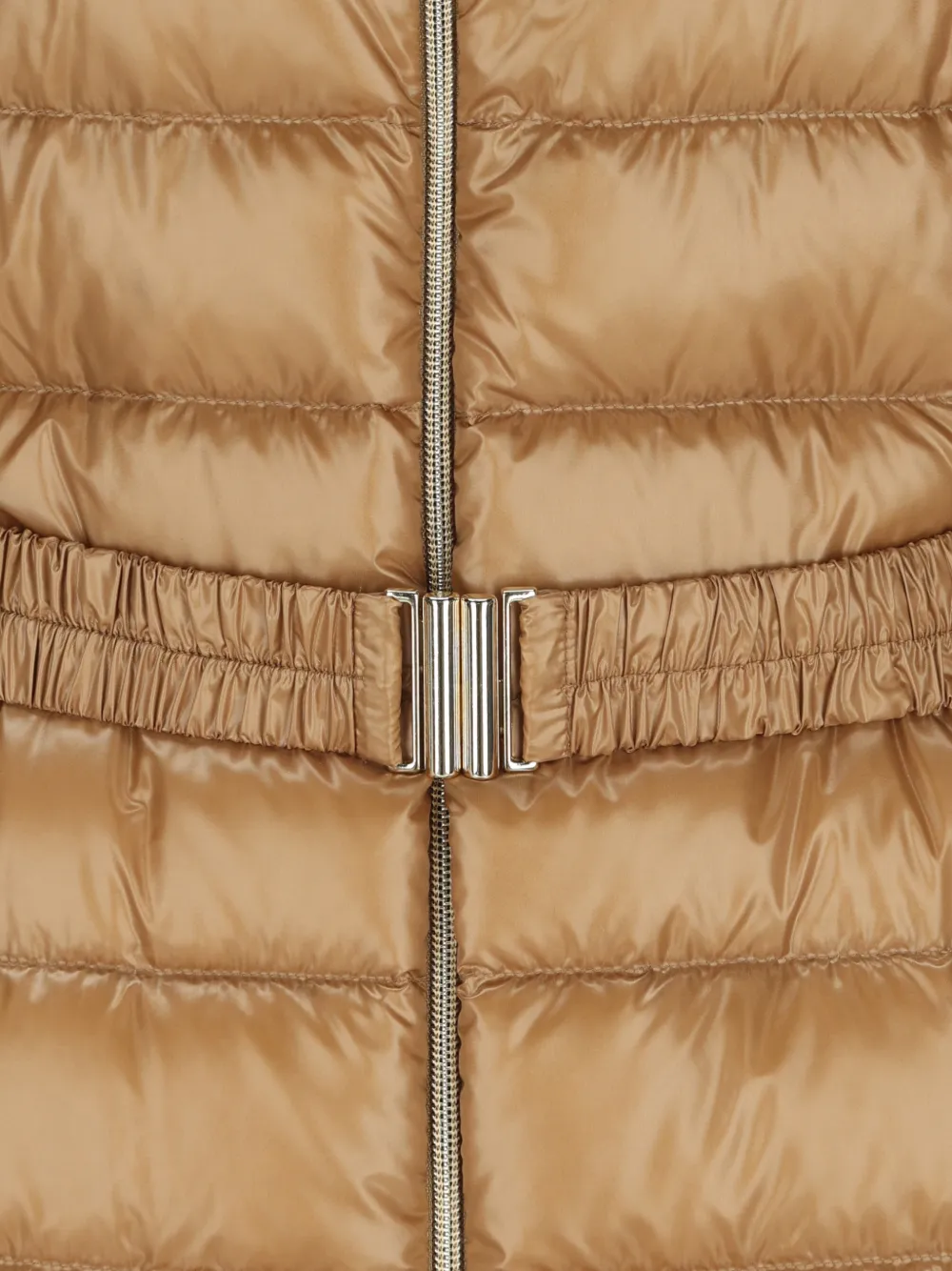 Herno Gewatteerde jas met ceintuur Beige
