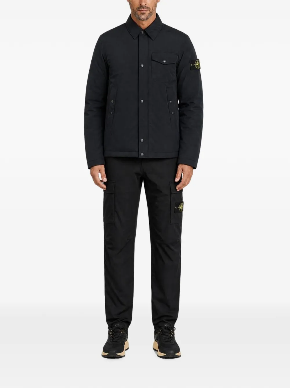 Stone Island Micro Reps jacket Zwart