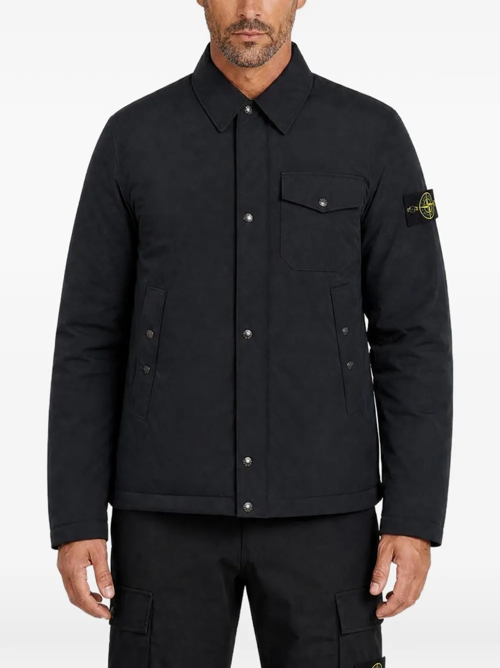 Stone Island Micro Reps jacket Zwart