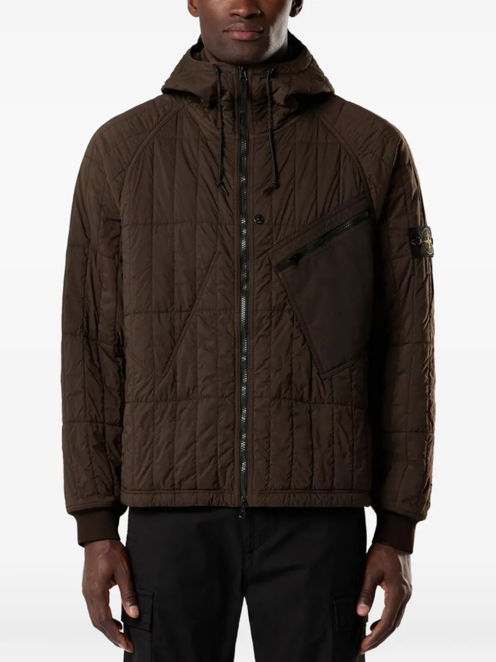 Stone Island 4100015 ultralight nylon quilted-tc jacket - men - Polyamide/Elastane/Polyurethane Resin/Polyamide/Elastane/Polyamide/Elastane/Polye...