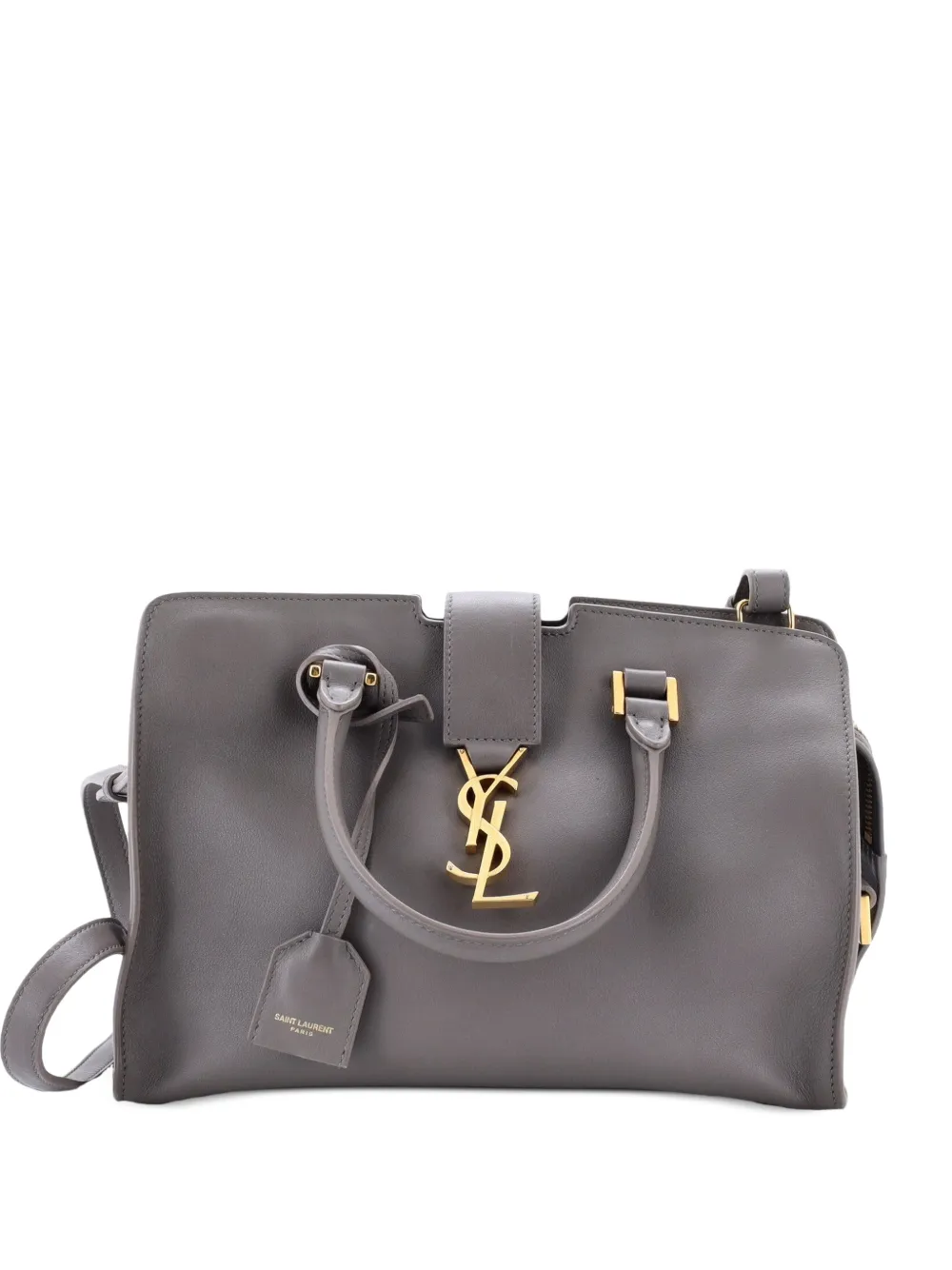 Saint Laurent Pre-Owned sac à bandoulière Monogram Cabas en cuir - Gris