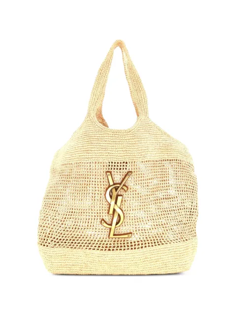 Saint Laurent Pre-Owned Icare Shopping Raffia Maxi tote bag