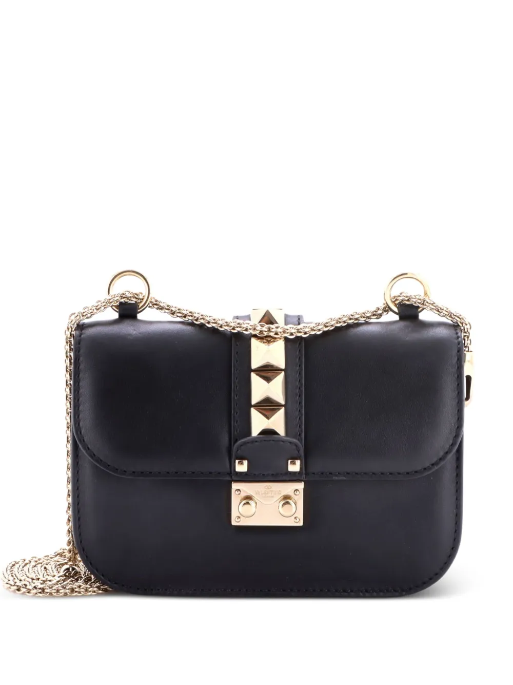 Valentino Garavani Pre-Owned Kleine Glam Lock Schultertasche - Schwarz
