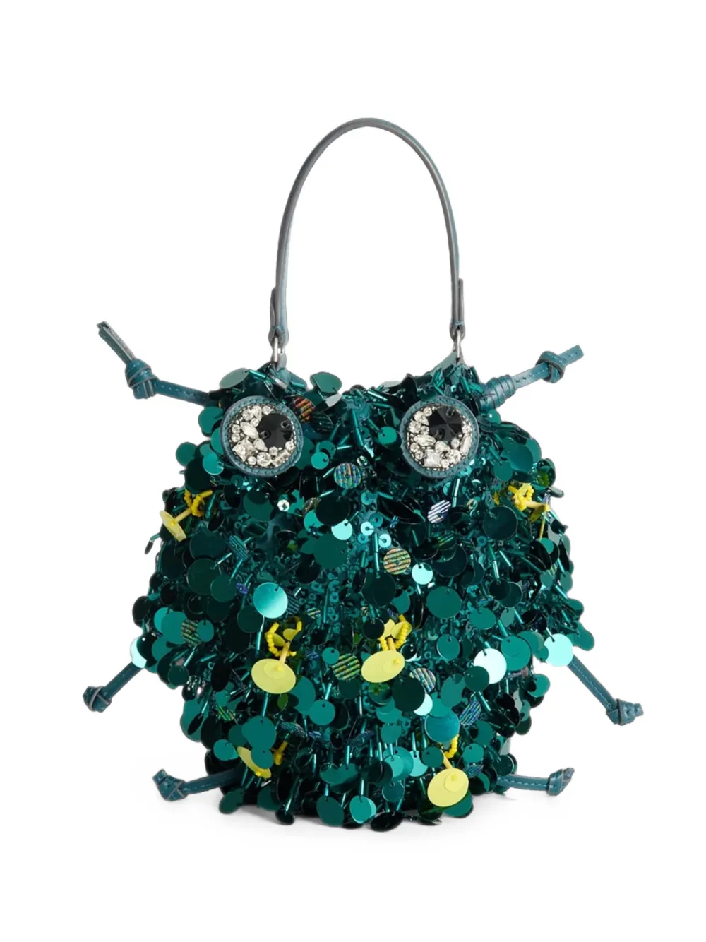 Anya Hindmarch sequin-embellished beetle crossbody bag
